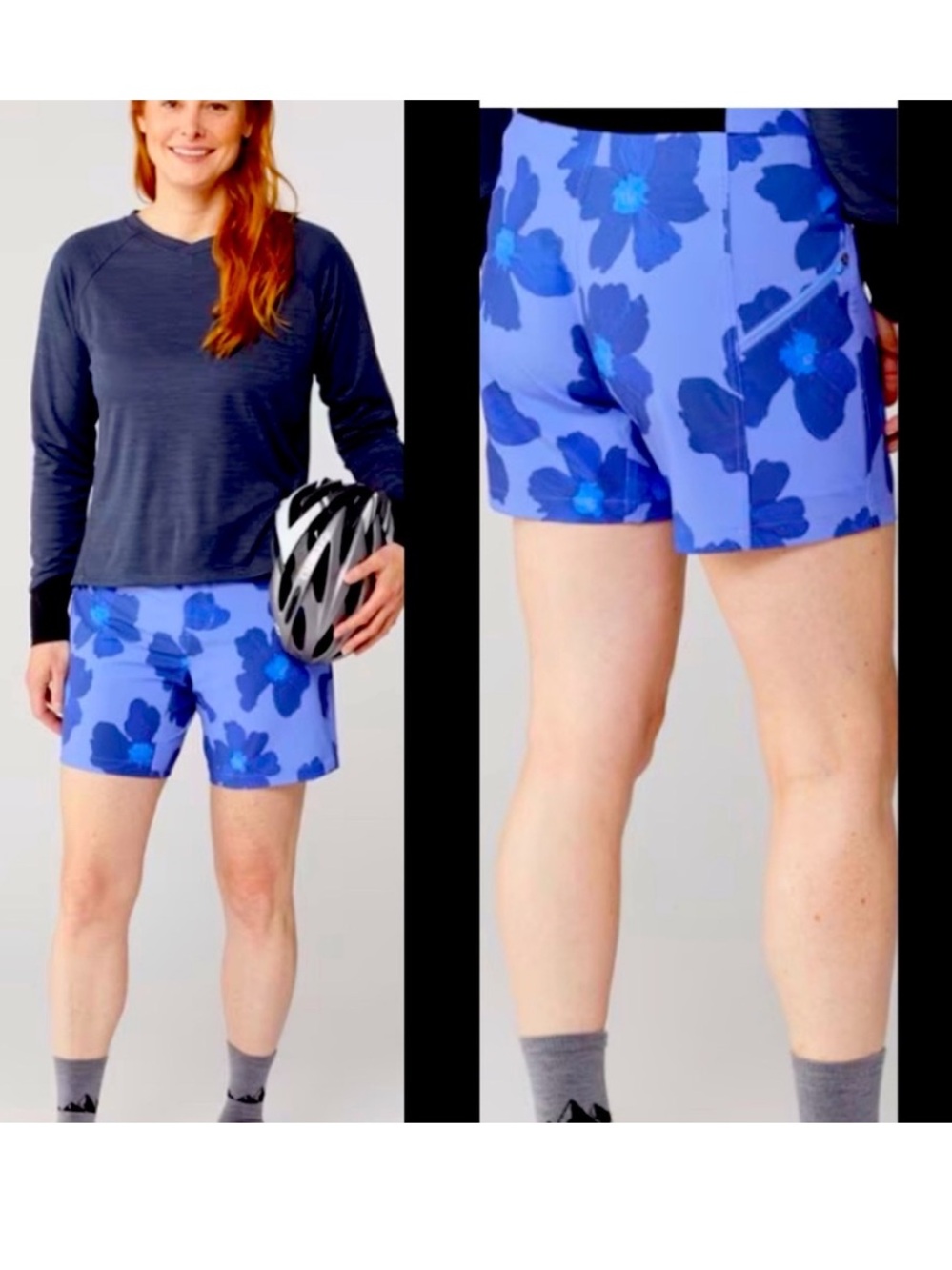 Wild Rye Ruby MTB Cycling Trail Bike Shorts 
Poppy Bluebird Floral 
Womens 6
